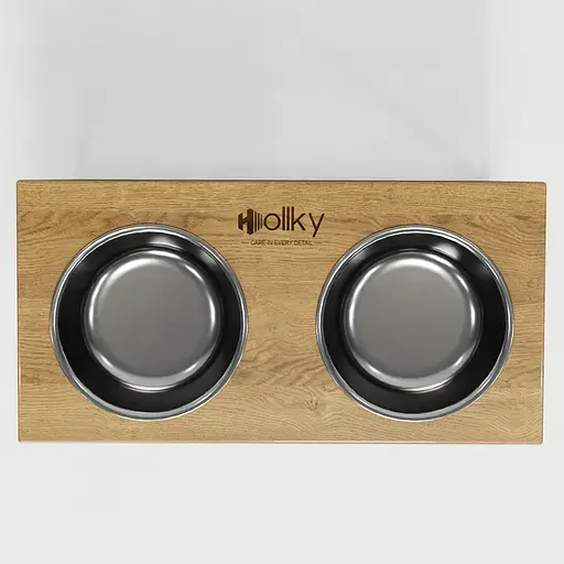 Hollky Base XL40 — миски на підставці для великих собак (2 × 1,8 л, висота 40 см) - фото 5