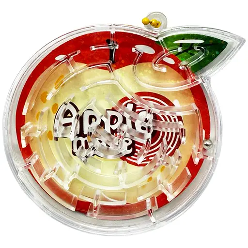 Дитяча головоломка лабіринт "Apple maze" Bambi 2347(Red) розмір 7х1х9 см - фото 1