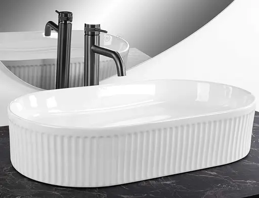 Умивальник Rea Vanda 61 white накладний REA-U6526, Білий - фото 2