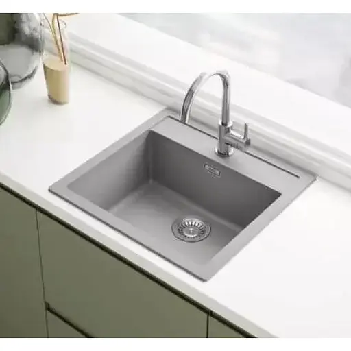 Кухонна мийка Franke Sirius тектонайт, прямокут., без крил, 560х530х200мм, чаша - 1, врізна, сірий граніт - фото 2