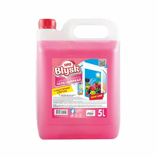 Очисник для скла та дзеркал Blysk лісова ягода 5л(SB51196)