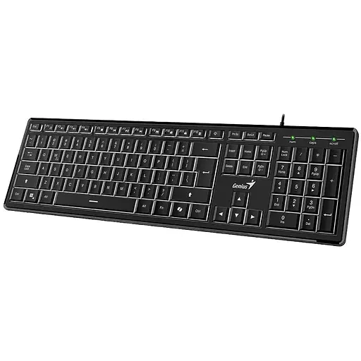 Клавіатура Genius SlimStar 820 USB UA Black з підсвіткою (31310055410) - фото 2