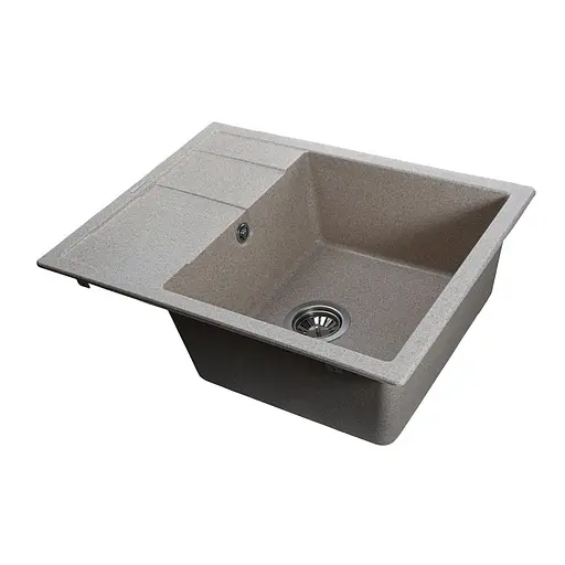 Кухонна мийка гранітна Globus Lux One мигдаль 650x500мм-А0008, Терра - фото 2