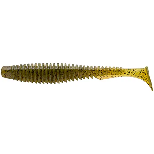 Силикон FishUP U-Shad 4" #074 - Green Pumpkin Seed (8 шт/уп)