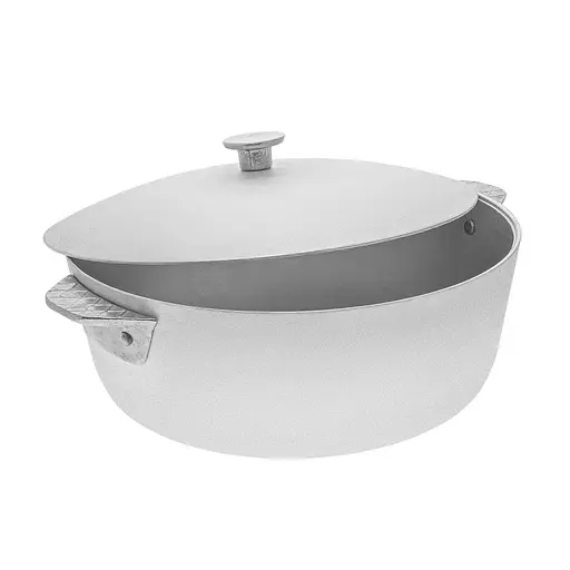 Кастрюля алюминиевая с крышкой 2 л, Полімет Серый 83389 - фото 1