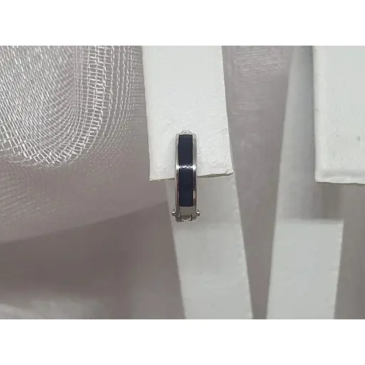 Золота моносережка Столична Ювелірна Фабрика з емаллю. 110653БЧЯ - фото 3