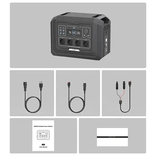 Портативная зарядная станция OUPES S1 2000W 1024Wh LiFePO4 (42-00306) - фото 4