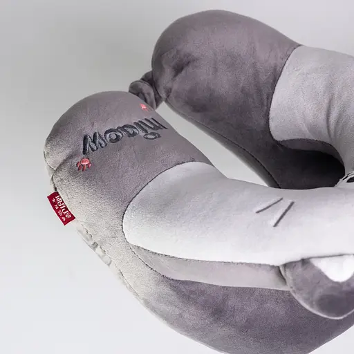 Подушка для шиї Miaow U-подібна подвійна сірий HP-56-27G - фото 5