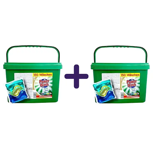 Капсули для прання Power Wash Universal 300 шт. (2 уп. х 150 шт.)