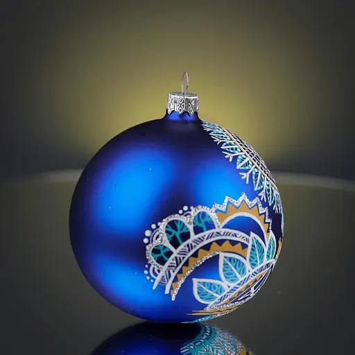 Ялинкова прикраса Різдвяні історії Витинанка Закохані куля скло (4820001179927) - фото 2