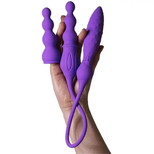 Вибратор двусторонний Adrien Lastic AD-2X с пультом LRS - фото 5