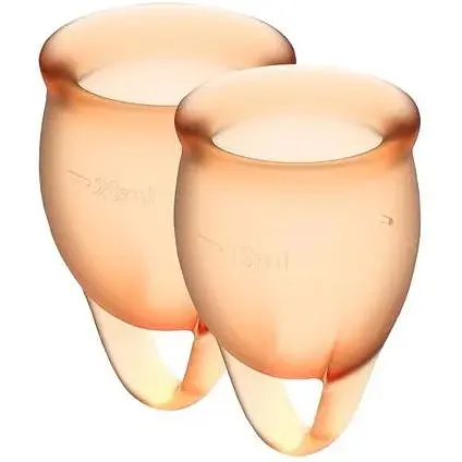 Набір менструальних чаш Satisfyer Feel Confident (Orange)