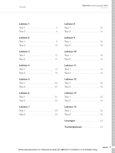 Schritte international Neu 3+4. Testtrainer + CD - фото 3