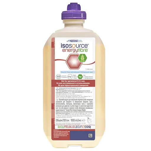 Энтеральное питание Nestle Isosource Energy Fibre 4 л (4 шт. х 1000 мл) - фото 2