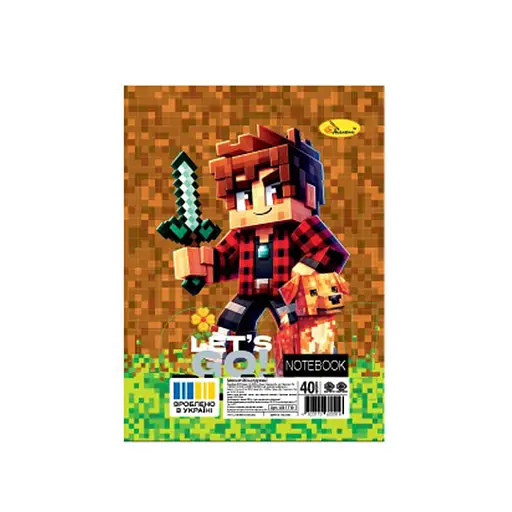 Блокнот А6 Апельсин АП-1710-8, 40 листов, пружина сбоку - фото 1