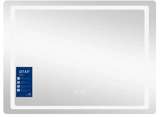 Дзеркало Qtap Mideya (MI2) прямокутне з LED-підсвічуванням Touch QT2078NCF7050W - фото 3
