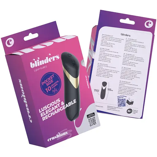 Вібраційна куля Crushious Blinders чорна 10.2 х 2.7 см - фото 7