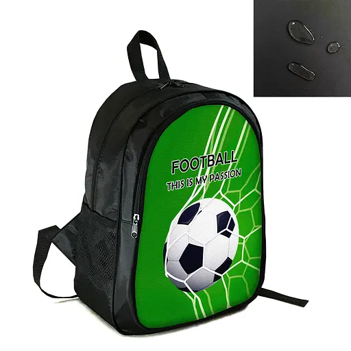 Рюкзак спортивний, шкільний, міський 38×28см з принтом Футбол дитячий, підлітковий для хлопчика футболіста (4274)