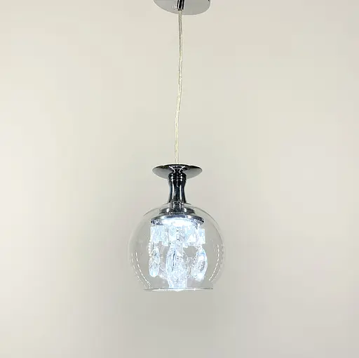 Удивительный светильник с прозрачным плафоном и хрусталем | Line F | Арт. SG3/1 - фото 6