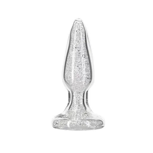 Анальна пробка Pillow Talk Fancy Luxurious Glass Anal Plug 10.1 см (прозорий)