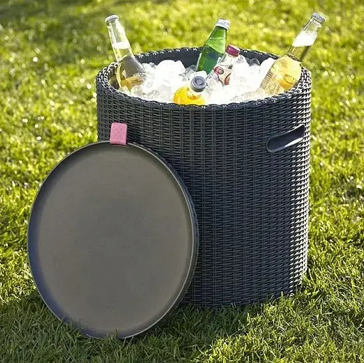 Стіл-бар Keter Cool Stool пластик антрацит - фото 9