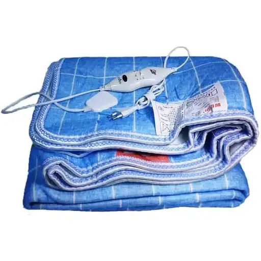 Електропростирадло з підігрівом Domotec з поліестеру автовідключення 150*160 см Вишня 124 Вт - фото 2