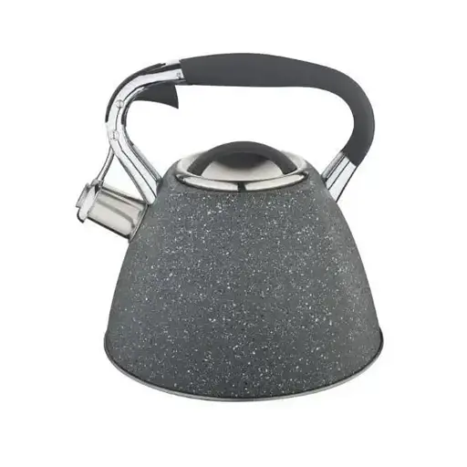 Чайник Edenberg EB-1981 со свистком нержавеющая сталь с мраморным покрытием 3 л серый