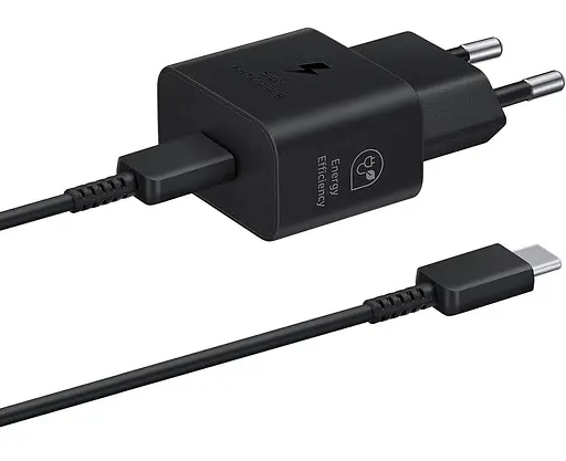Сітчастий зарядний пристрій Samsung 25W Travel Adapter + Type-C cable Black (EP-T2510XBEGEU) (6921948) - фото 1