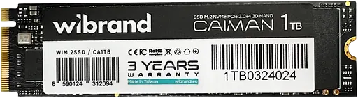 SSD M.2 Накопичувач Wibrand Caiman 1TB (WIM.2SSD/CA1TB)