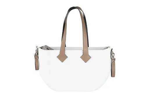 Сумка MyMia ручки кожа, коврик, ремни для коляски, бело-коричневый Nuvita det0018668 - фото 3