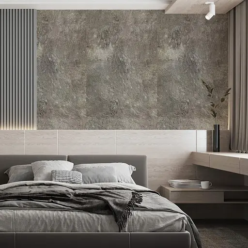 Самоклеящаяся виниловая плитка в рулоне 600х3000х2мм Серый мрамор Глянцевая SW-00001286 - фото 6