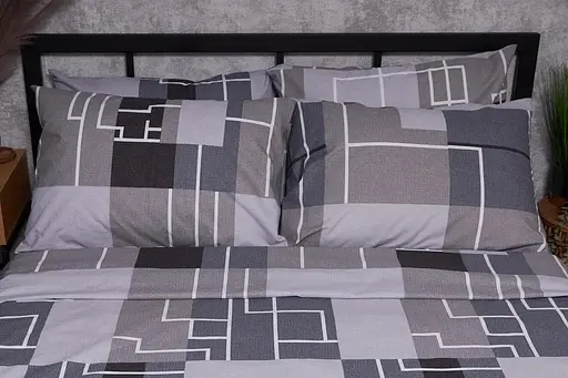 Комплект постільної білизни Moon&Star Бязь Gold Люкс Domiano King Size 220x240 наволочки 4х50х70 - фото 3