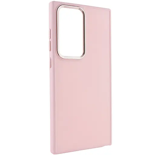 TPU чохол Bonbon Metal Style для Samsung Galaxy S23 Ultra Рожевий / Light pink