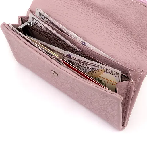 Женский кожаный кошелек-клатч ST Leather 18.5х9.8х2 см acs0015820 - фото 4