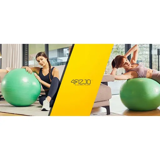 М'яч для фітнесу (фітбол) 4FIZJO 75 см Anti-Burst Green 4FJ0029 (P-5907222931189) - фото 5