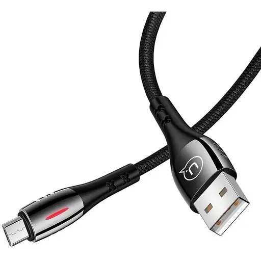 Кабель Usams Micro USB Smart Power-off u-Tone series US-SJ346 1,2 м 2A