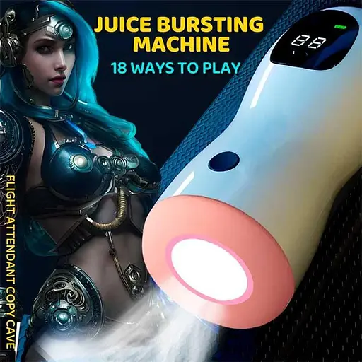 Автоматичний мастурбатор вагіна Sex Robot з дисплеєм USB type-C білий - фото 4