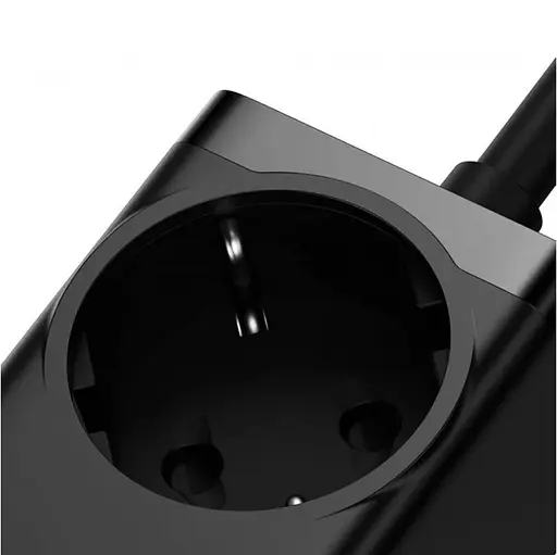 Мережевий зарядний пристрій Baseus GaN3 Pro Desktop Powerstrip AC+2U+2C 100W EU Black With Mini White Cable Type-C to Type-C 100W, 20V/5A, 1 м Black） - фото 4
