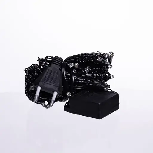 Новорічна кімнатна гірлянда нитка GarlandoPro 6 м 50 LED чорний дріт Білий W50LED6MBW - фото 3