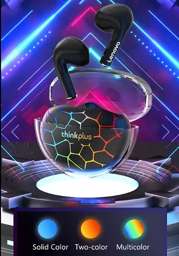 TWS-наушники Lenovo LP80 Pro black RGB - фото 3