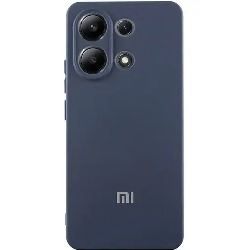 Чохол Silicone Cover Lakshmi Full Camera (AA) with logo для Xiaomi Redmi Note 13 5G Синій / Midnight blue
