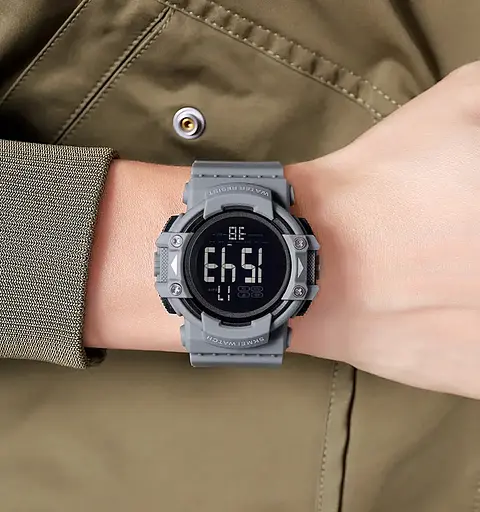 Годинник чоловічий спортивний наручний Skmei 2195 (Сірий) - фото 4