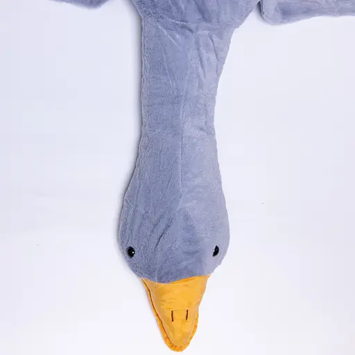 М'яка іграшка-подушка з пледом усередині Гусак-обіймусь 135 (см) 3 в 1 Сірий Colorful Home 520-6G - фото 6