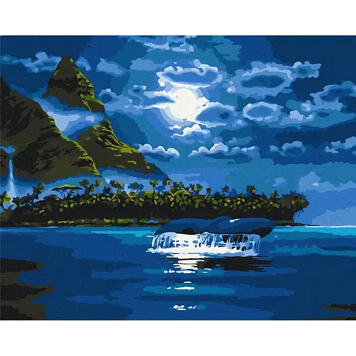 Картина по номерам на подрамнике Brushme Лунная ночь - фото 1