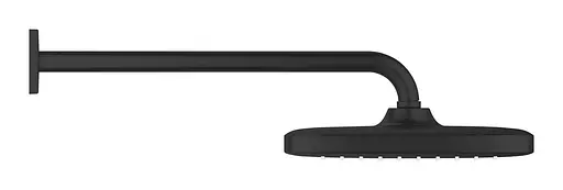 Bерхний душ с кронштейном к стене с WaterSaving Grohe Tempesta 250 Cube 266872430, Черный матовый - фото 3