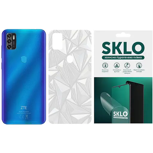 Захисна плівка SKLO Back тил Transp. для ZTE Blade V 2020 Smart Прозорий / Diamonds