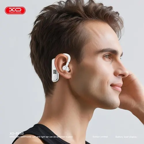 Bluetooth гарнітура XO BE52 On-Ear bluetooth Single Side Headset Біла - фото 3