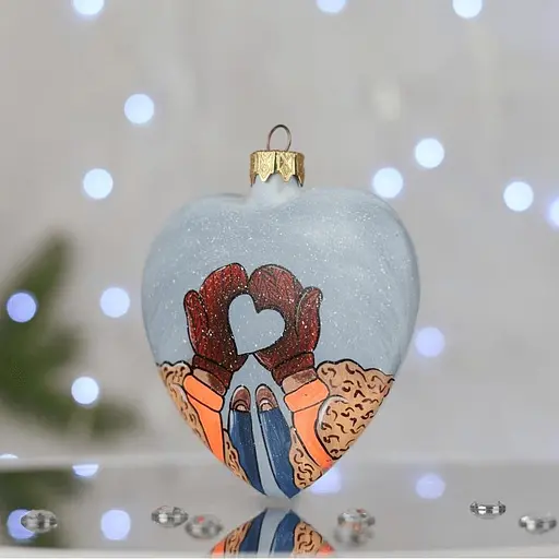 Ялинкова прикраса Санта Шоп Тепло долонь скло (4820001154542) - фото 3