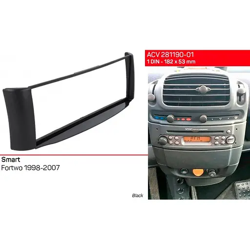 Перехідна рамка ACV Smart ForTwo 281190-01 - фото 5