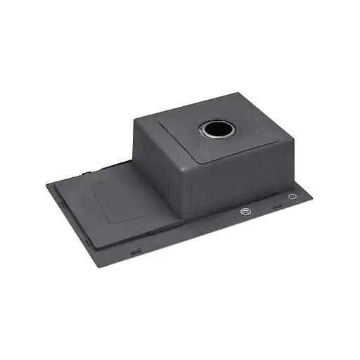 Кухонна мийка Kroner KRP Schwarze - 7849RHM PVD (3,0/1,0 мм) CV025279, Чорний - фото 5